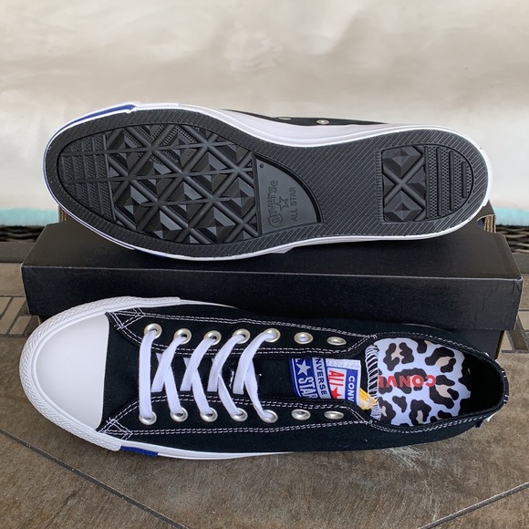 CONVERSE CTAS OX BLACK/RUSH BLACK/RUSH BLUE WMNS - Picture 4 of 14